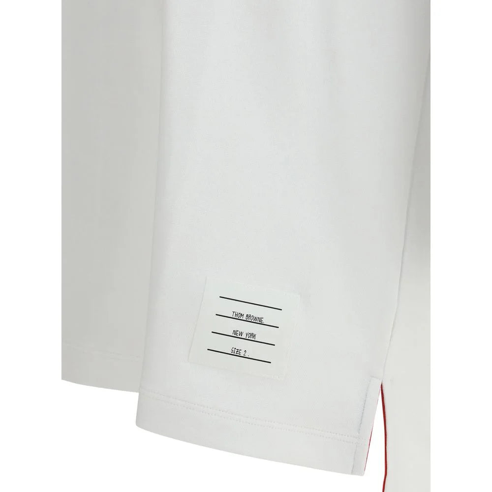 Thom Browne White Cotton T-Shirt