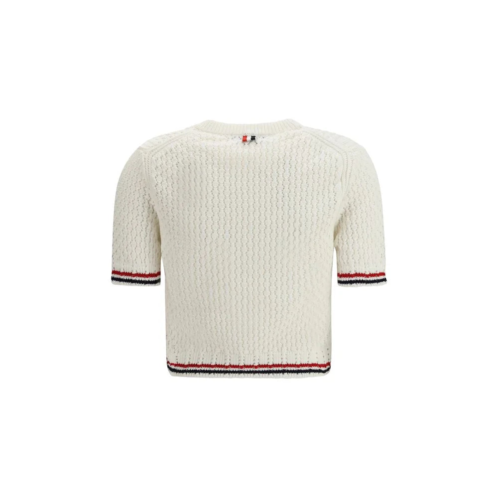 Thom Browne White Cotton T-Shirt - IT42 | L