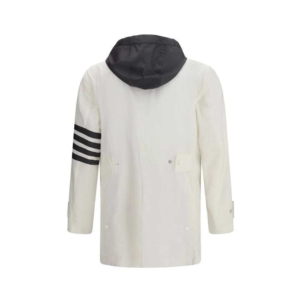 Thom Browne Vit Polyamid Sweatshirt