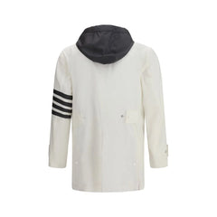 Thom Browne Vit Polyamid Sweatshirt