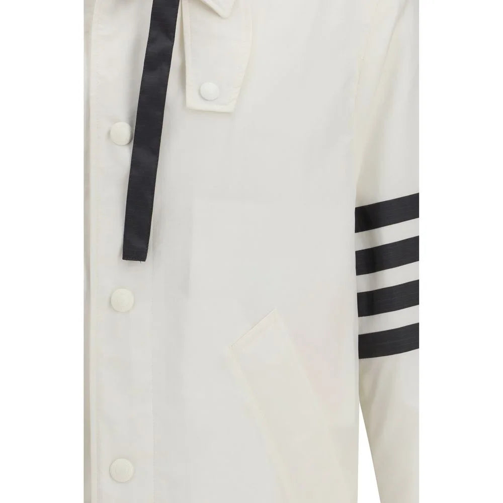 Thom Browne Vit Polyamid Sweatshirt
