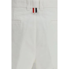 Thom Browne White Polyester Bermuda Shorts