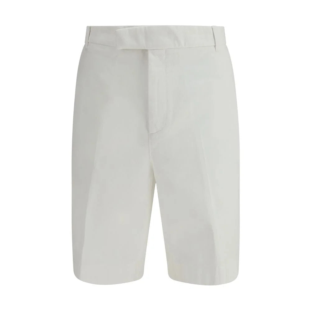 Thom Browne White Polyester Bermuda Shorts