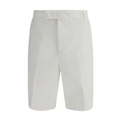 Thom Browne White Polyester Bermuda Shorts