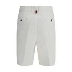 Thom Browne White Polyester Bermuda Shorts
