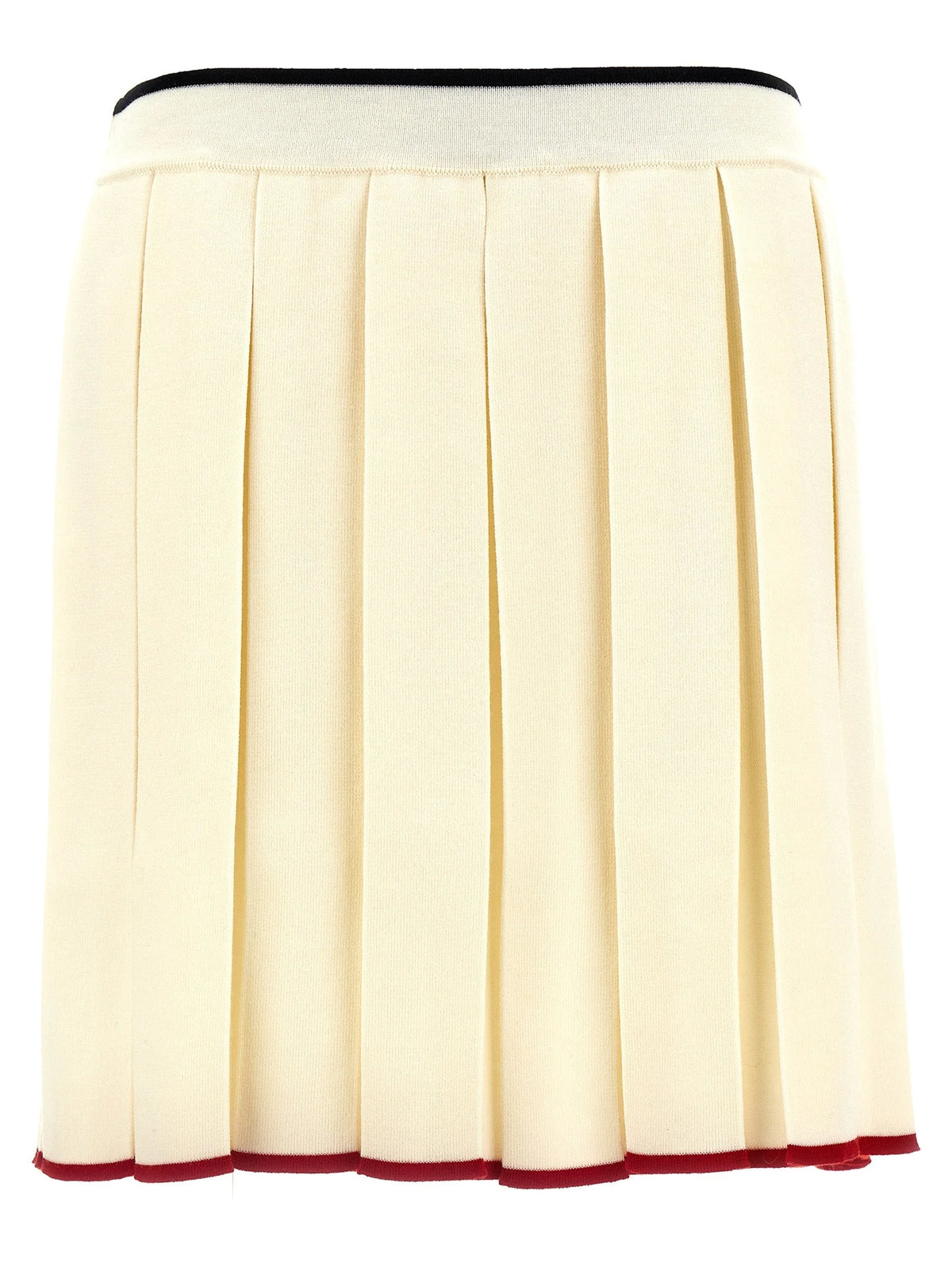 Thom Browne White Virgin Wool Long Skirt - IT40