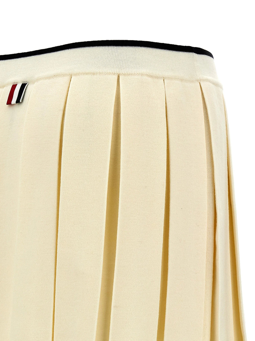 Thom Browne White Virgin Wool Long Skirt - IT40