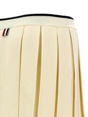 Thom Browne White Virgin Wool Long Skirt - IT40