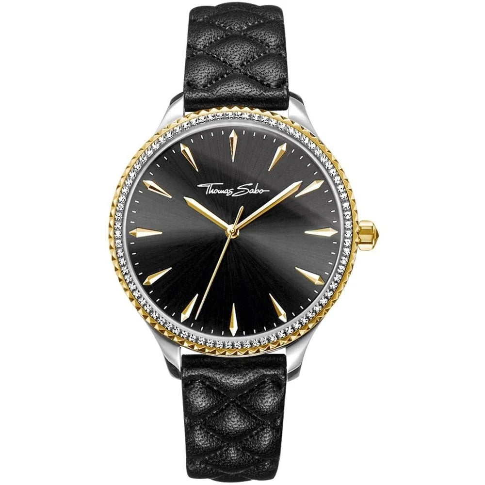 Thomas Sabo Black Leather Dress Watch