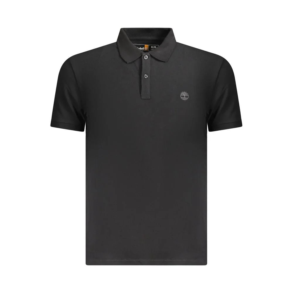 Timberland Black Cotton Men Polo Shirt - S