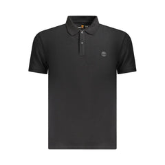 Timberland Black Cotton Men Polo Shirt - S
