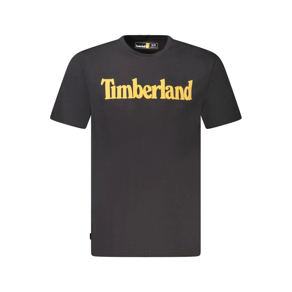 Timberland Black Cotton T-Shirt - L