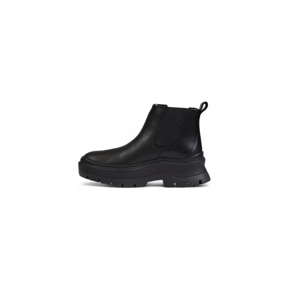 Timberland Black Leather Ankle - Boots