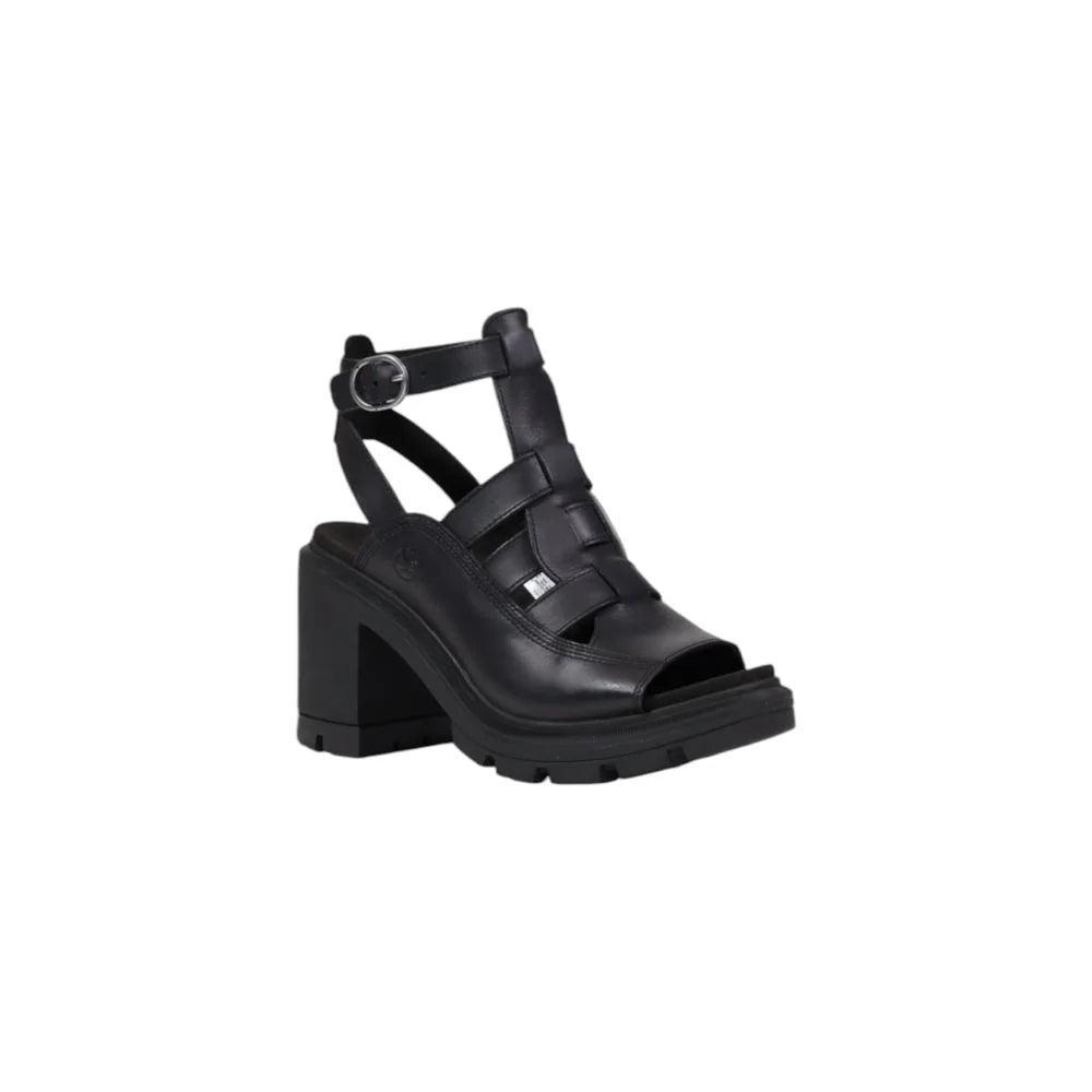 Timberland Black Leather Sandal - EU41/US11 - Sandals