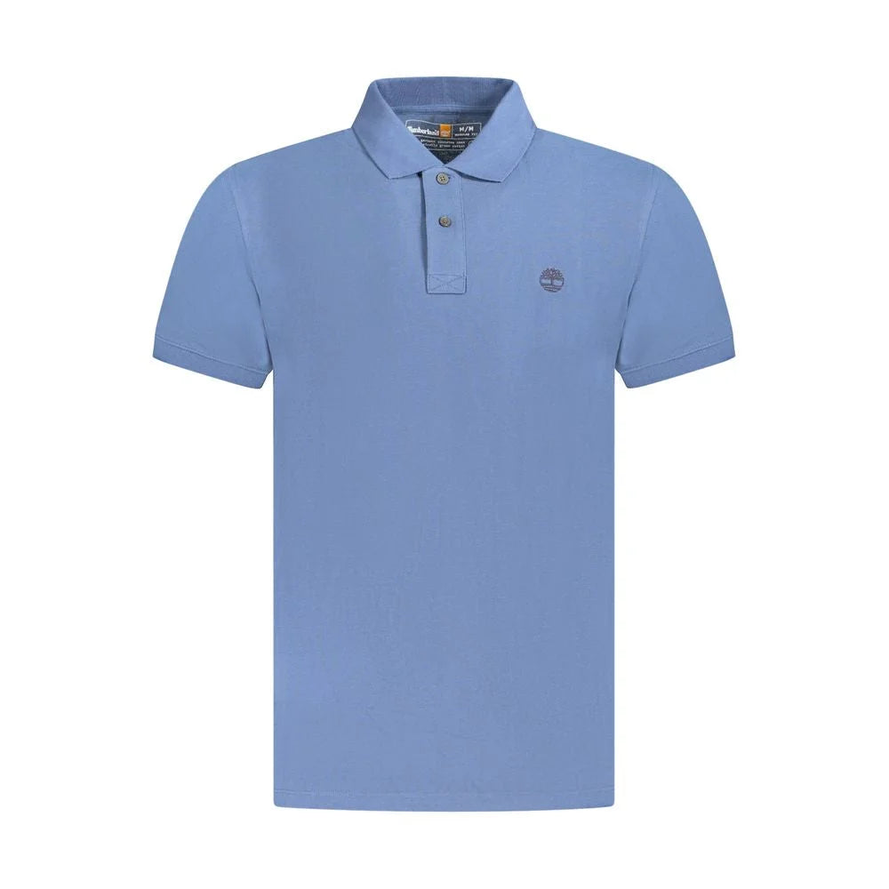 Timberland Blue Cotton Men Polo Shirt