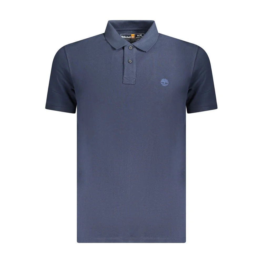 Timberland Blue Cotton Men Polo Shirt