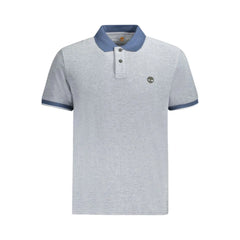 Timberland Blue Cotton Polo Shirt