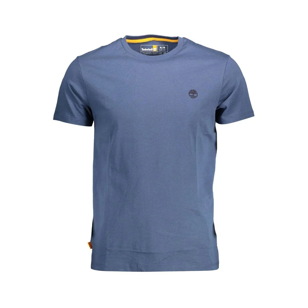 Timberland Blue Organic Cotton Men T-Shirt - S