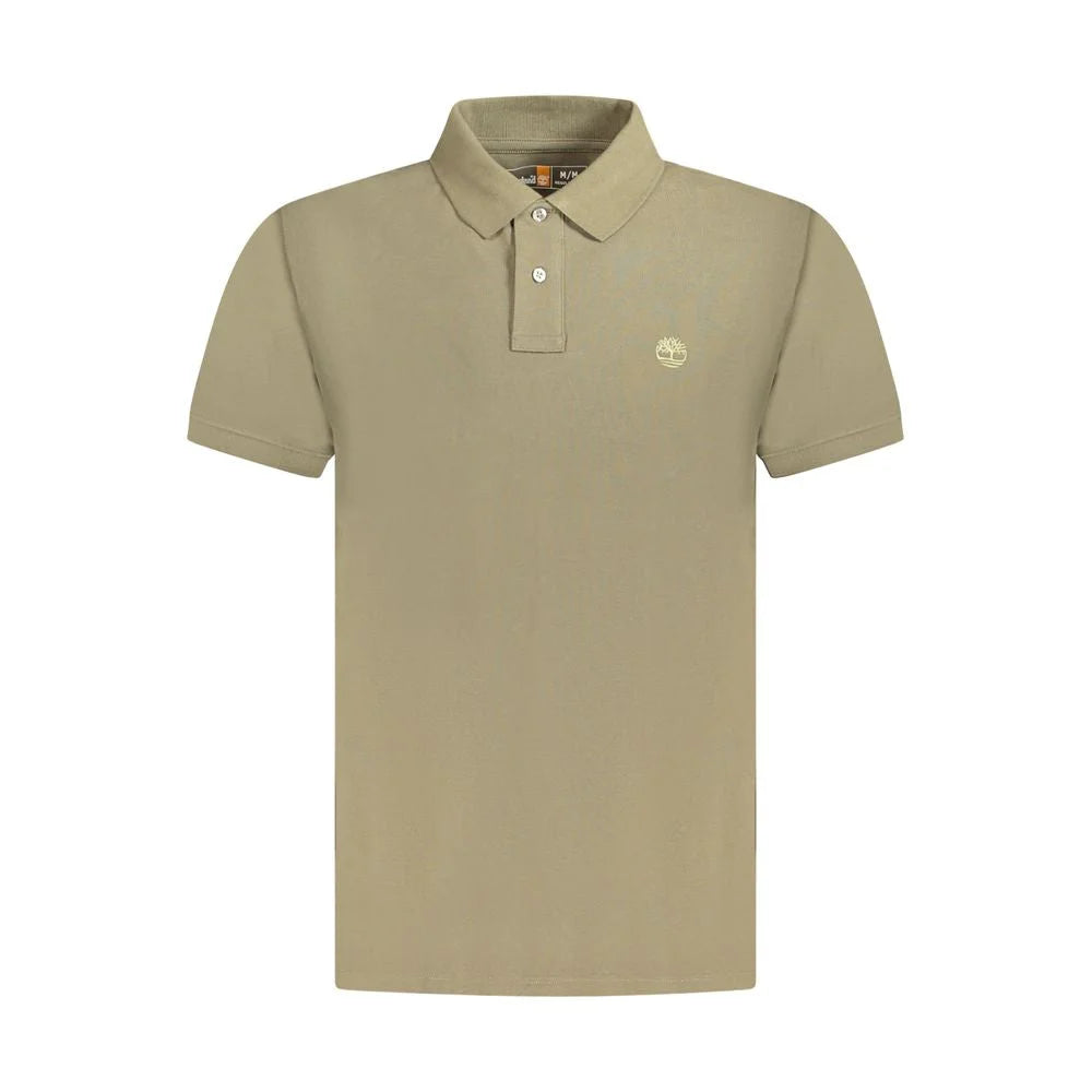 Timberland Brown Cotton Men Polo Shirt - L