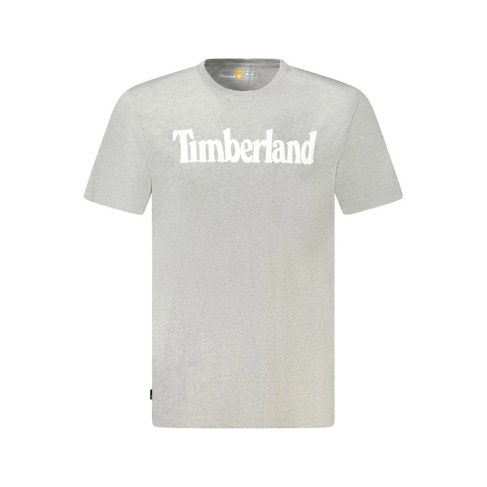 Timberland Gray Cotton Men T-Shirt - S