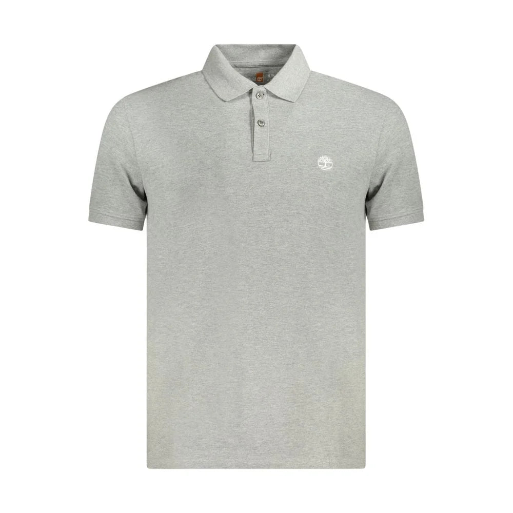 Timberland Gray Cotton Polo Shirt - S