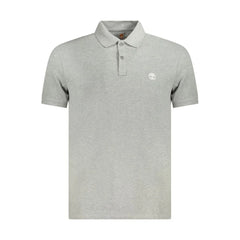 Timberland Gray Cotton Polo Shirt - S