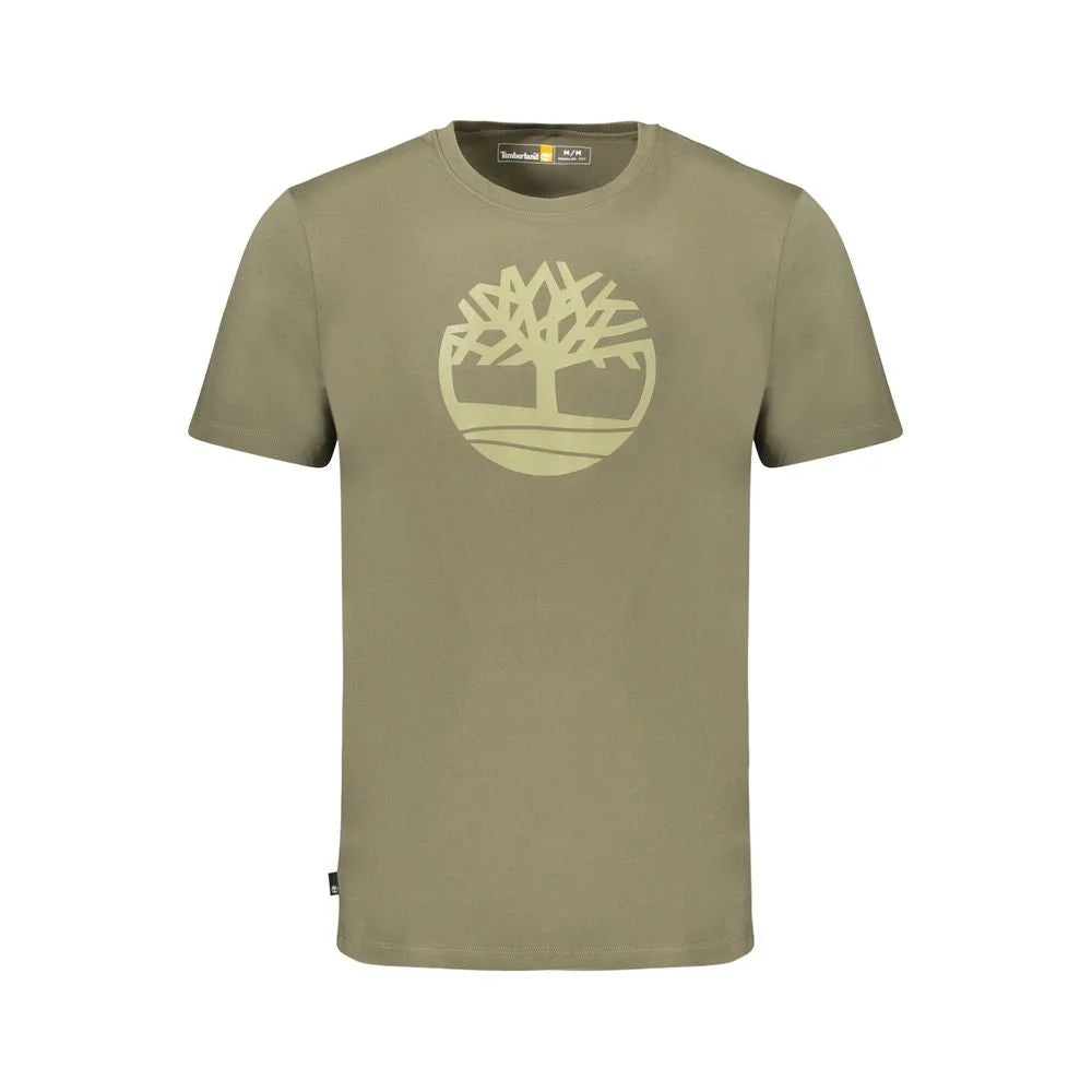 Timberland Green Cotton Men T-Shirt - S - T-Shirts