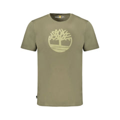 Timberland Green Cotton Men T-Shirt - S - T-Shirts