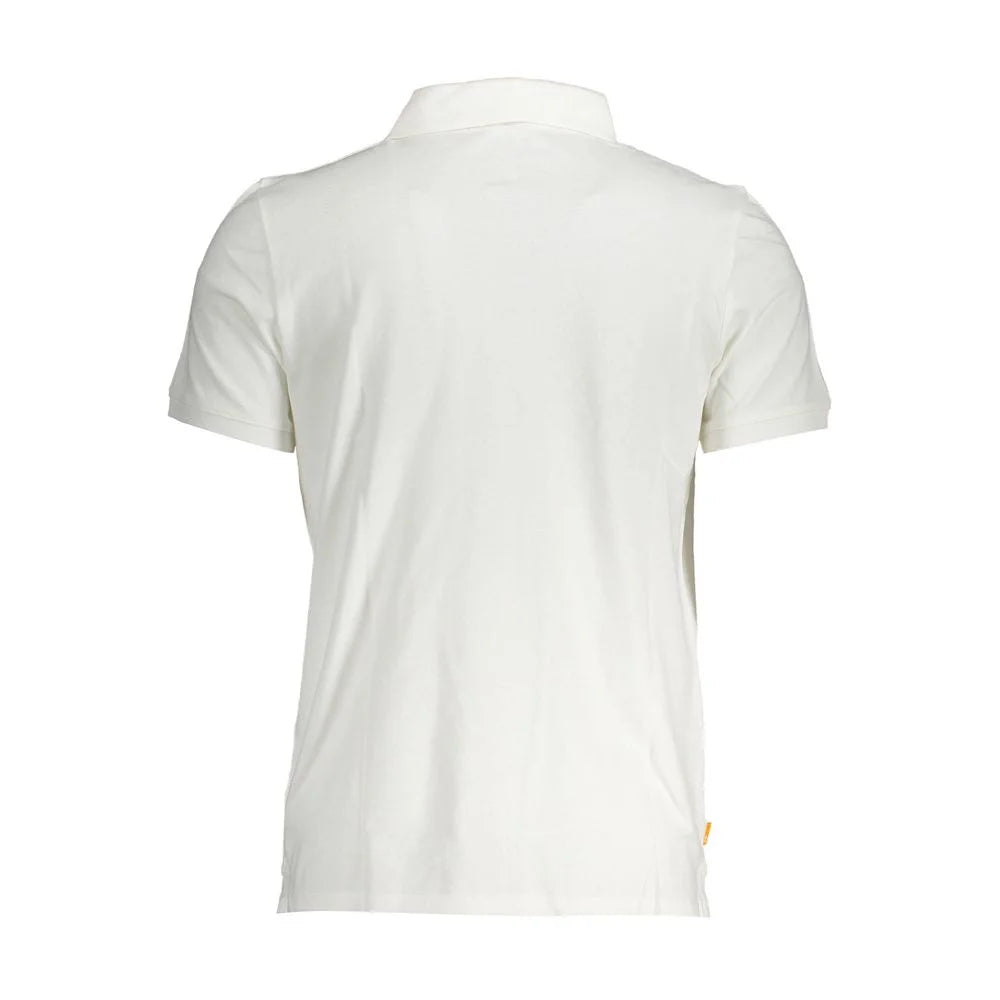 Timberland White Cotton Men Polo Shirt - S