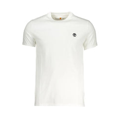 Timberland White Cotton Men T-Shirt - S - T-Shirts