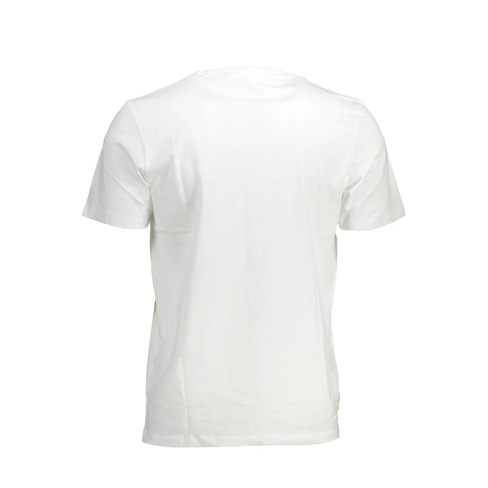 Timberland White Cotton Men T-Shirt - T-Shirts