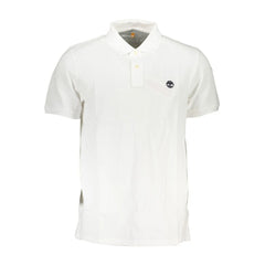 Timberland White Cotton Polo Shirt - M