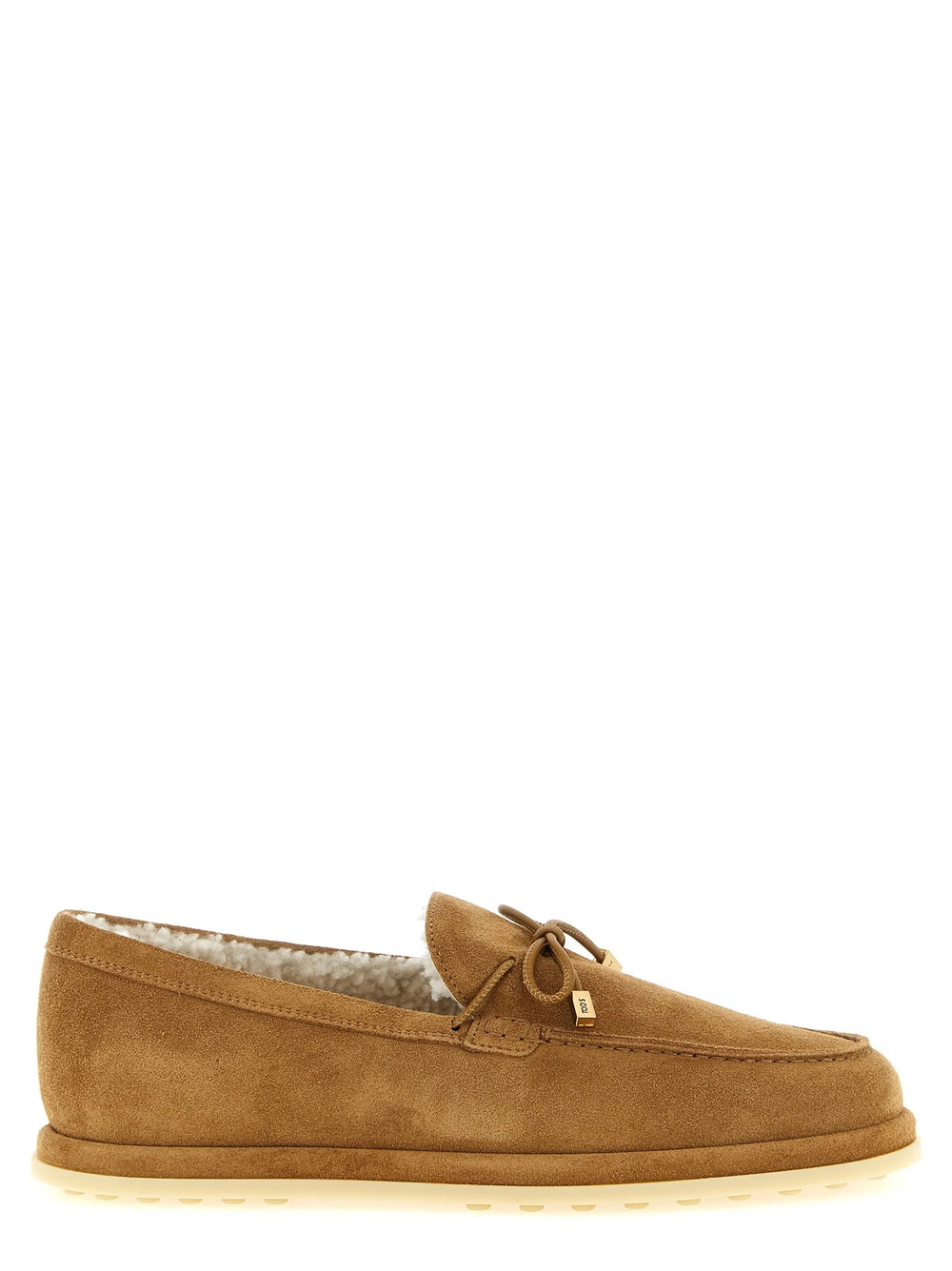 Tod’s Beige Calfskin Slip-On Loafers - EU39/US9
