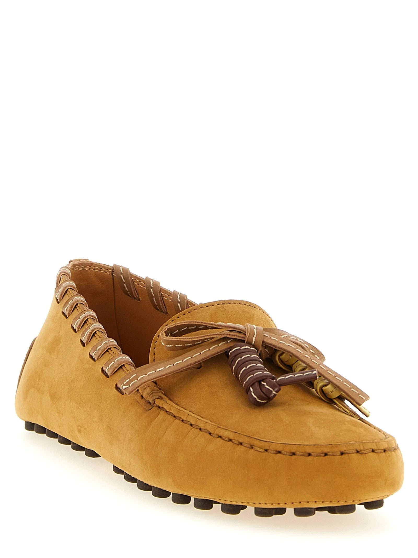 Tod’s Beige Calfskin Slip-On Loafers - EU39/US9