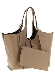 Tod’s Beige Calfskin Tote Bag