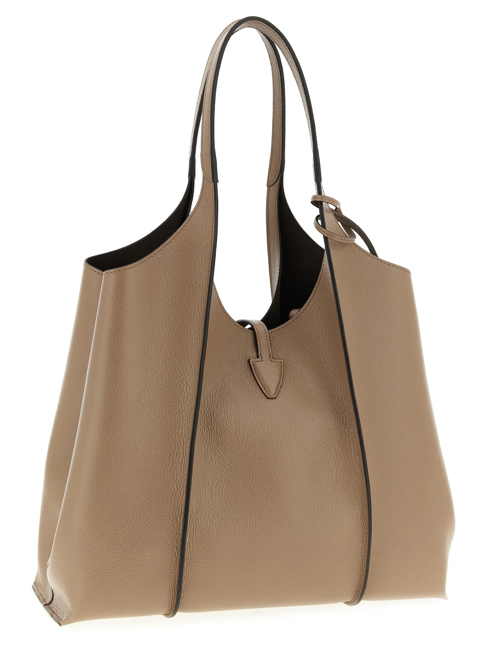 Tod’s Beige Calfskin Tote Bag