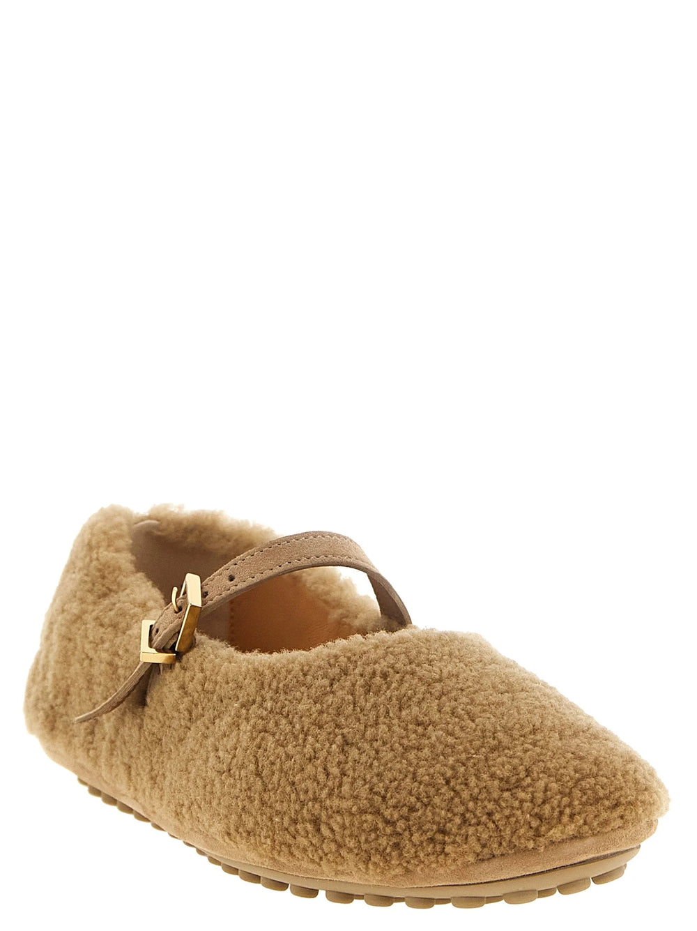 Tod’s Beige Lamb Leather Ballet Flats