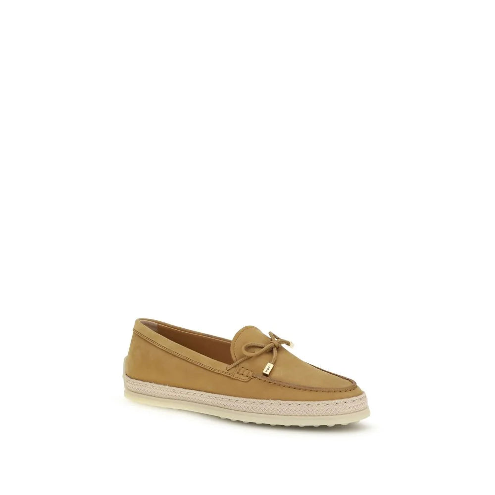 Tod’s Beige Rubber Platform Loafers