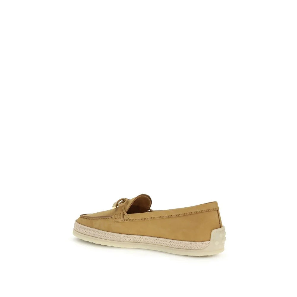 Tod’s Beige Rubber Platform Loafers