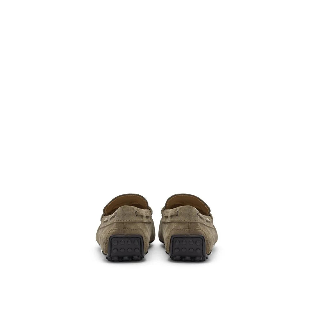 Tod’s Beige Suede Leather Moccassin - 7.5 - Flats