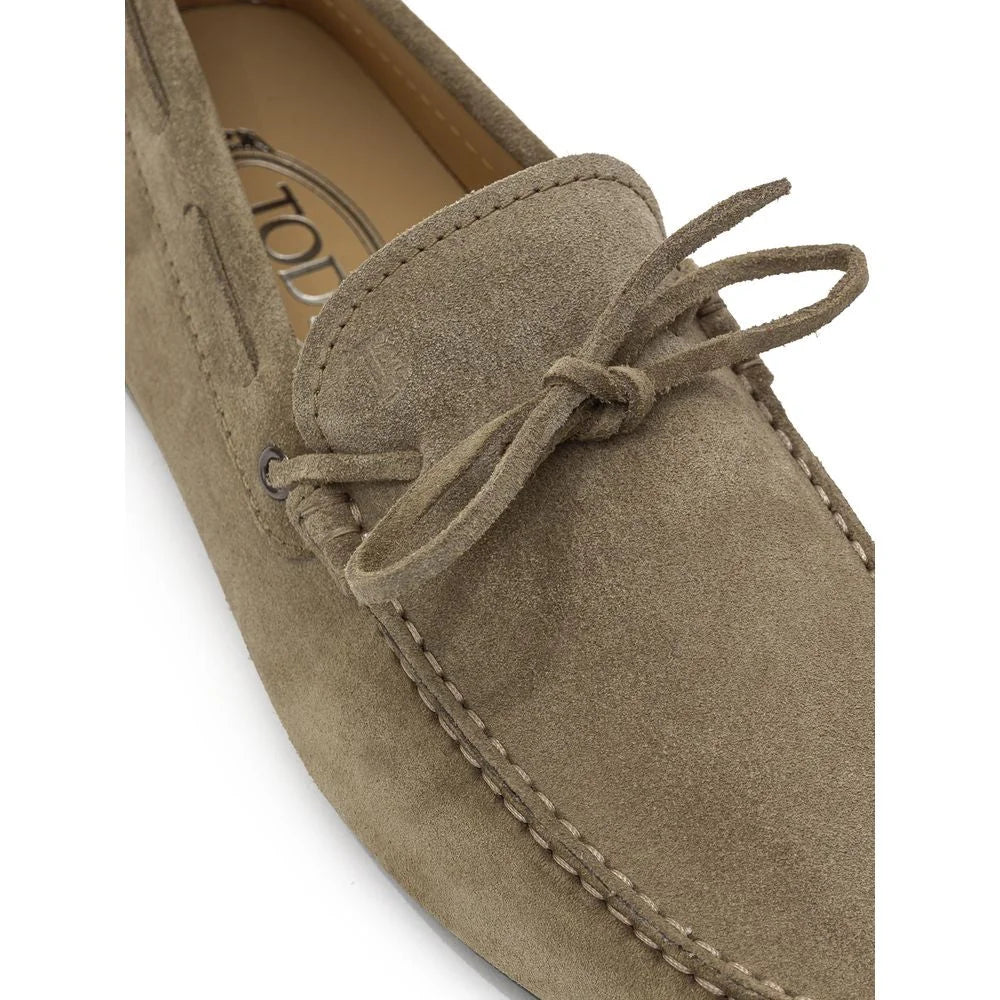Tod’s Beige Suede Leather Moccassin - 7.5 - Flats