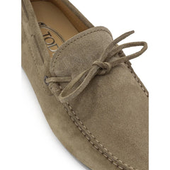 Tod’s Beige Suede Leather Moccassin - 7.5 - Flats