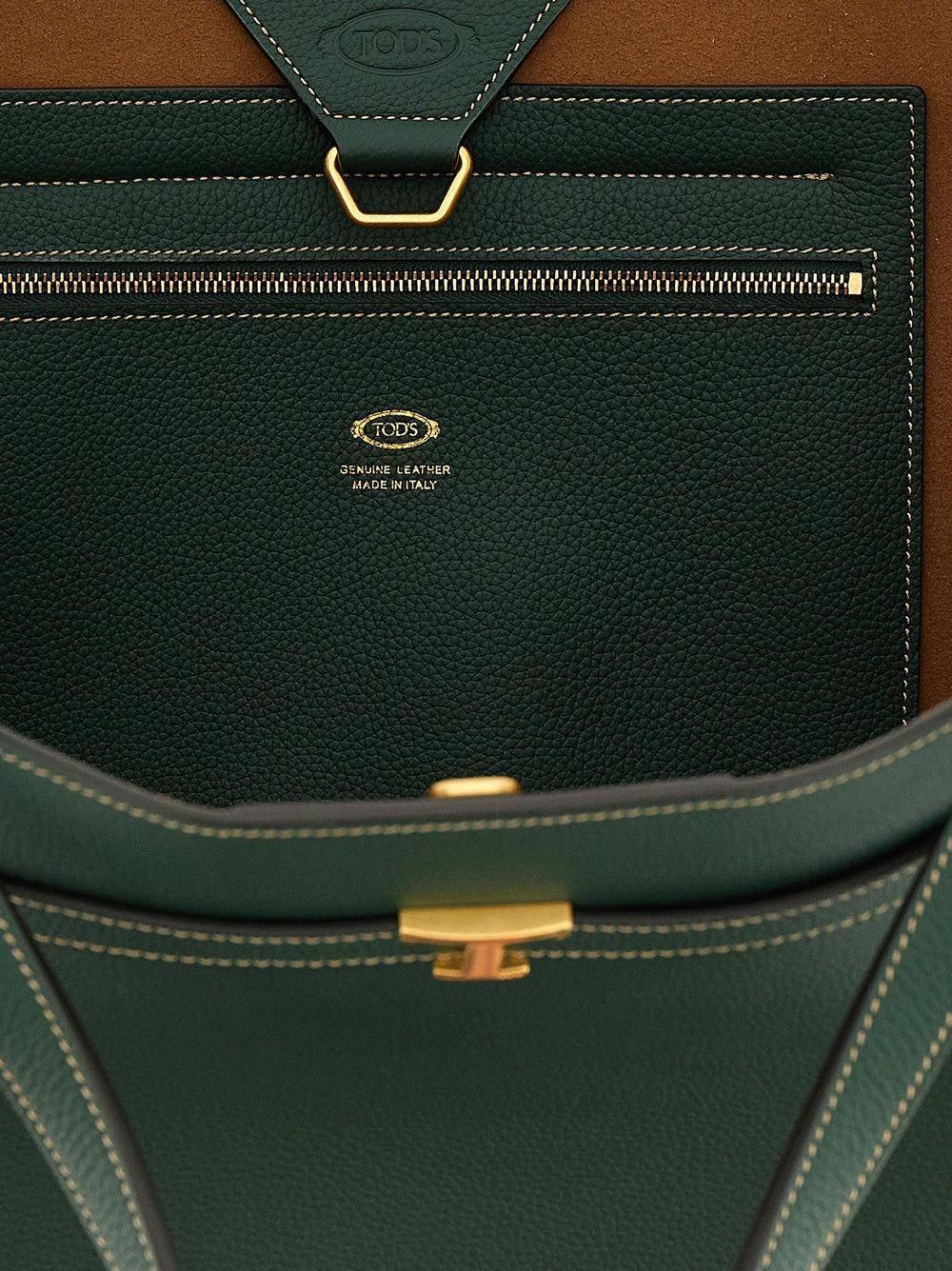 Tod’s Bicolor Calfskin Tote Bag