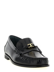 Tod’s Black Calfskin Slip-On Loafers