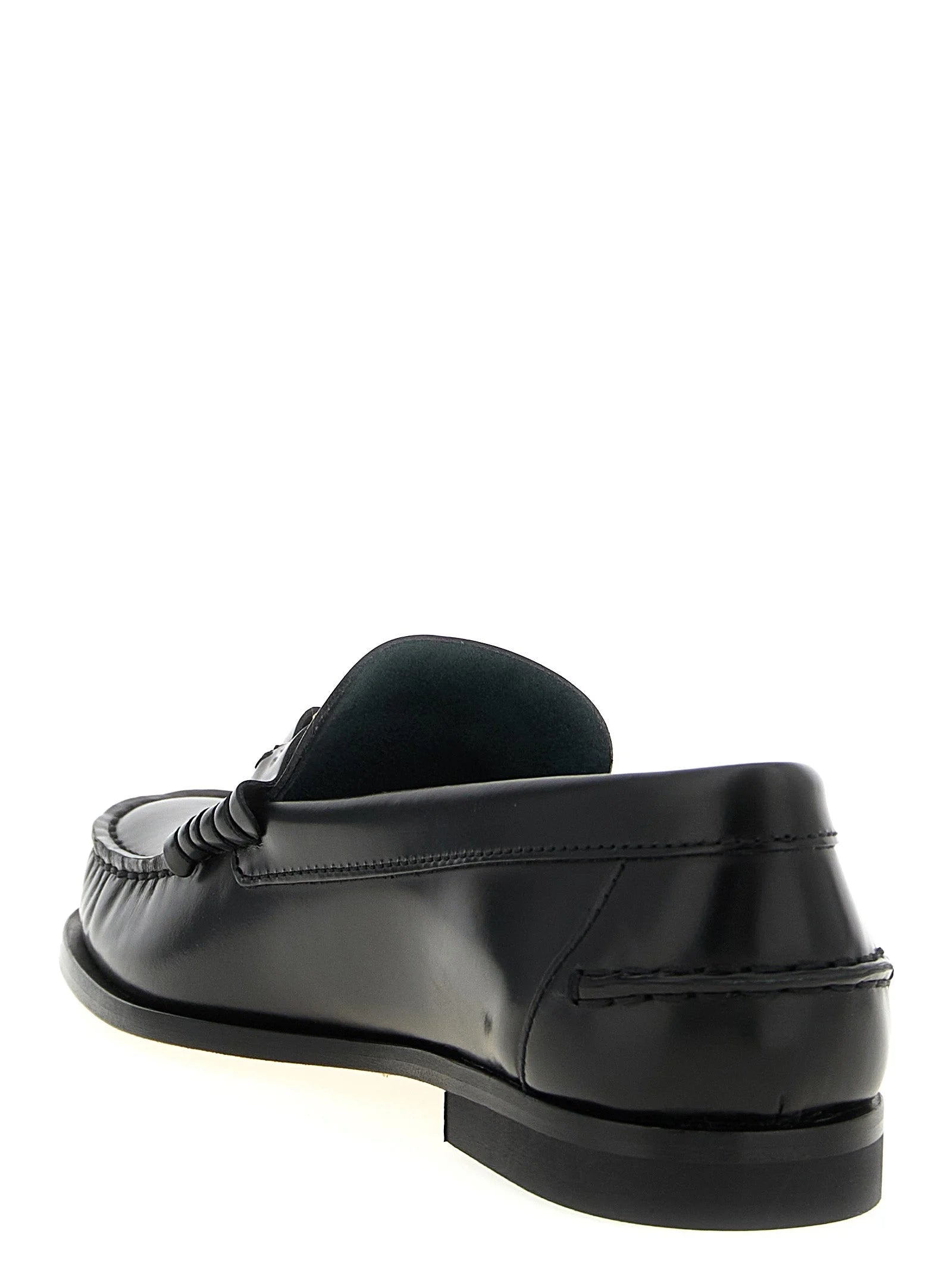 Tod’s Black Calfskin Slip-On Loafers
