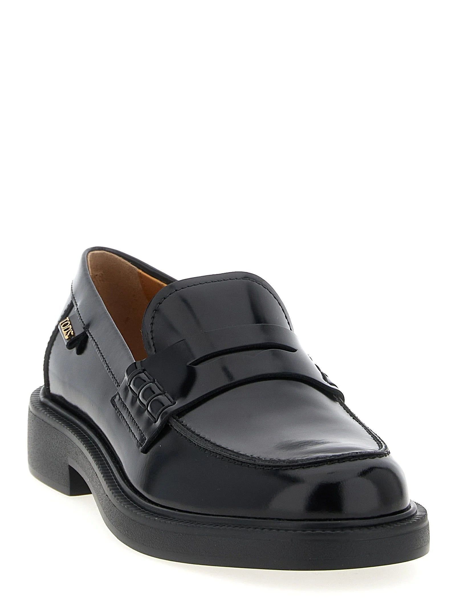 Tod’s Zapatillas mocasines de piel de becerro negra - EU37/US7