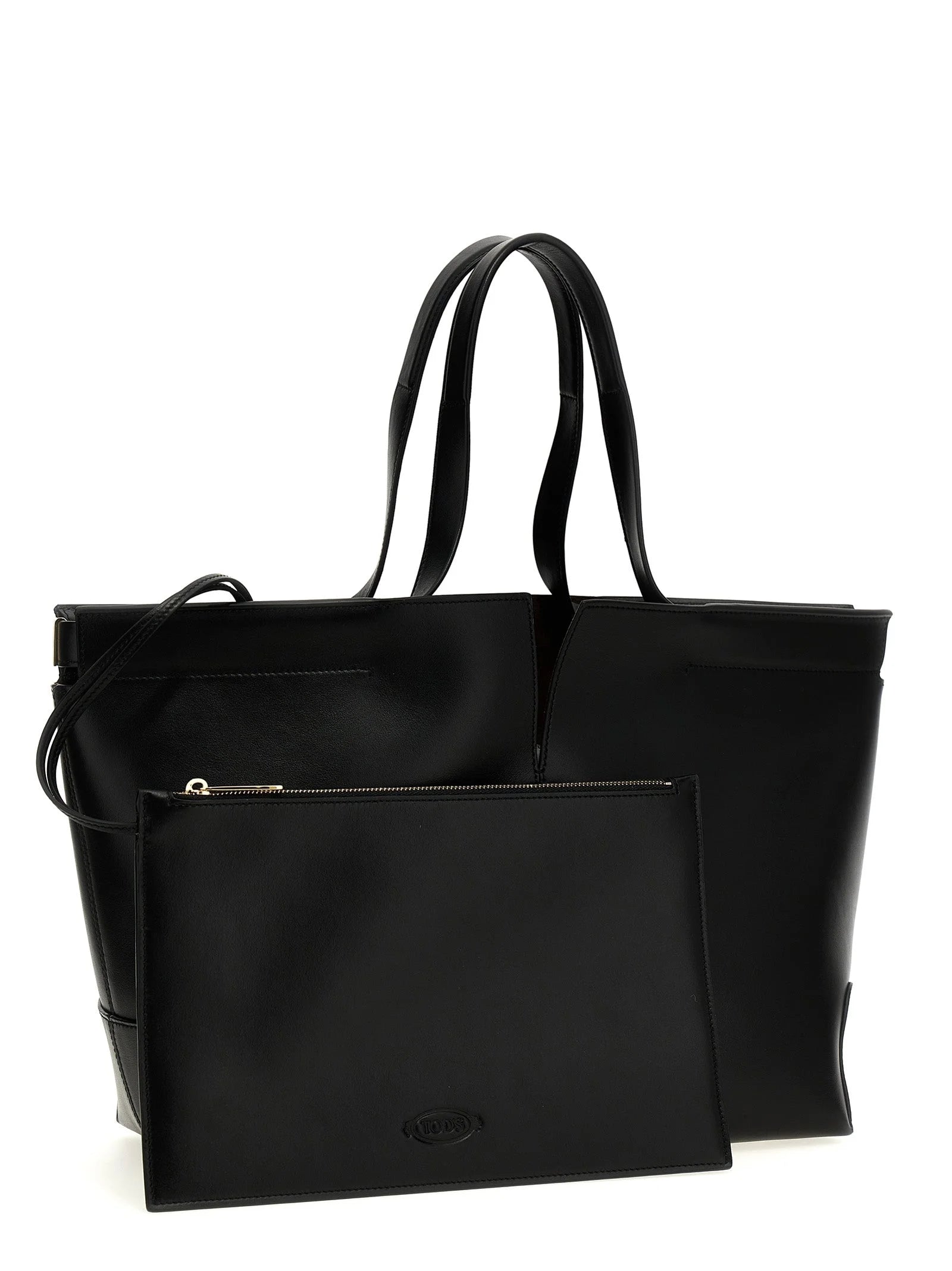 Tod’s Black Calfskin Tote Bag