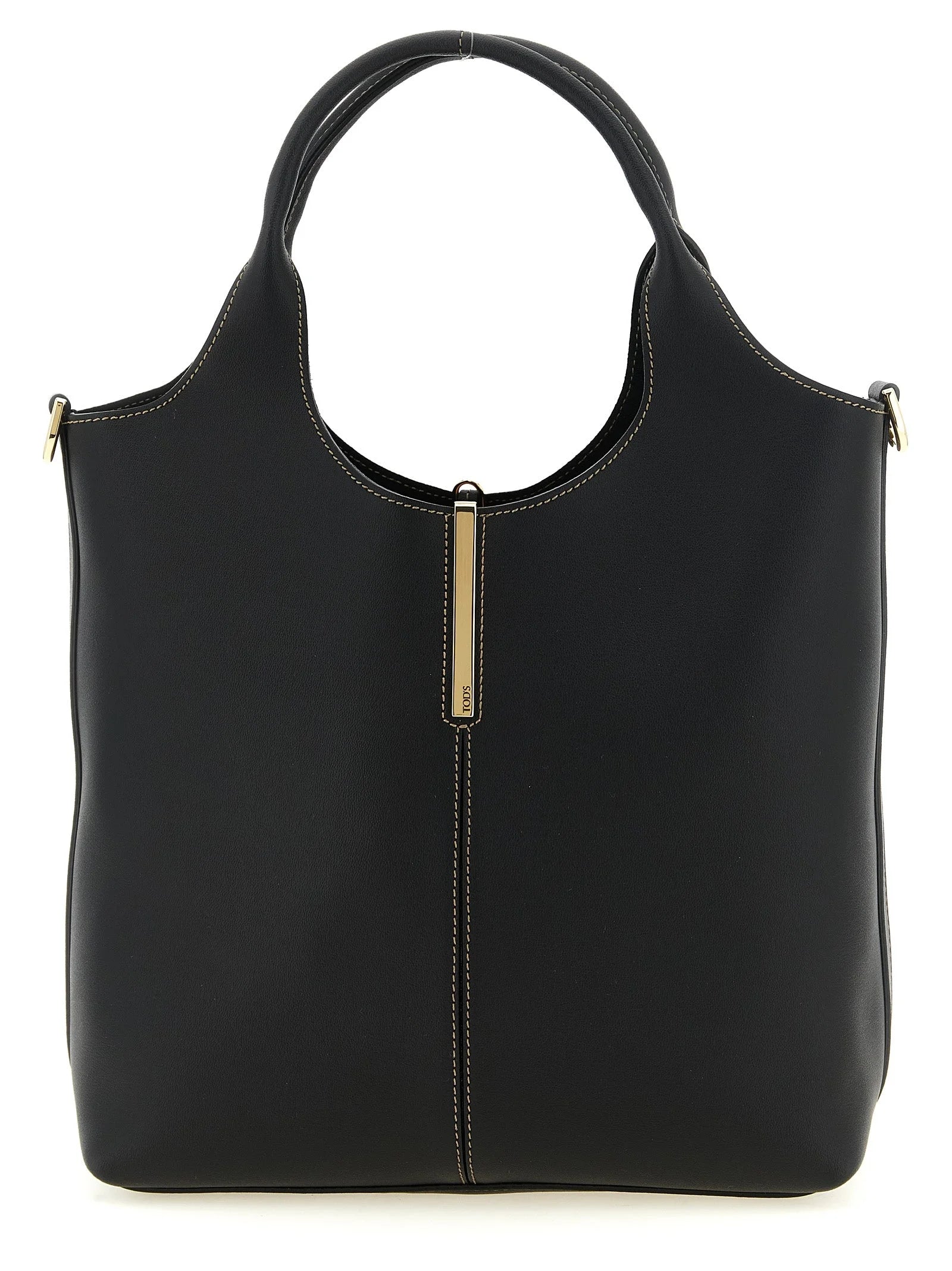 Tod’s Black Calfskin Tote Bag
