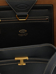 Tod’s Black Calfskin Tote Bag