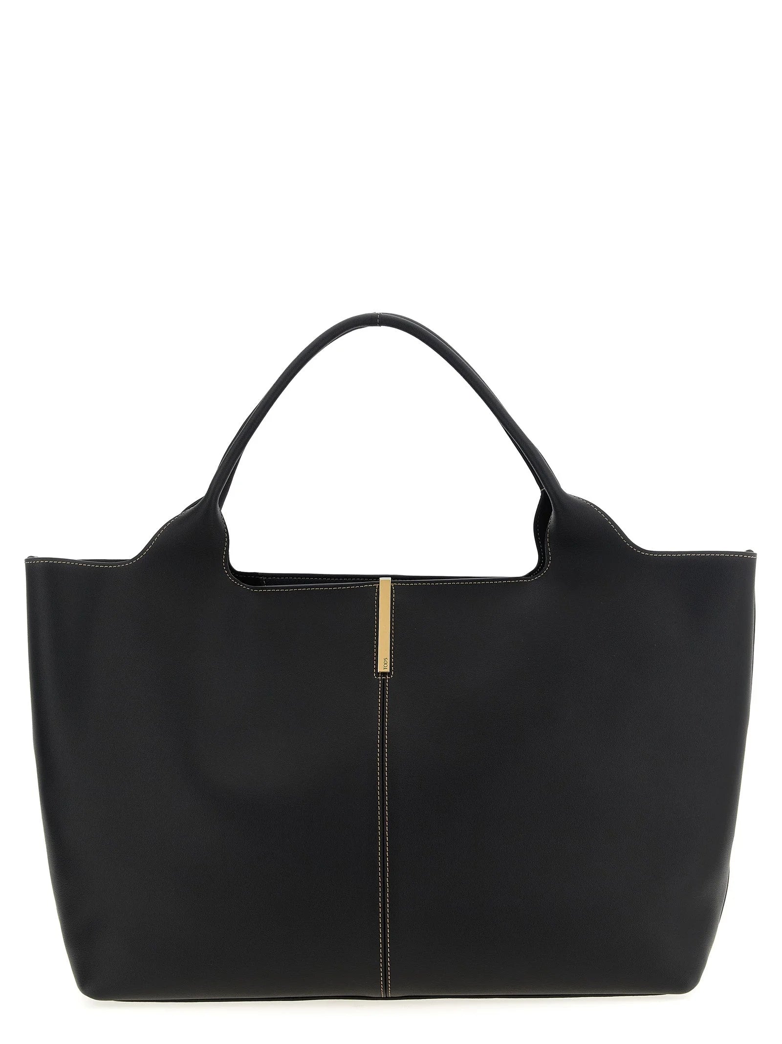 Tod’s Black Calfskin Tote Bag